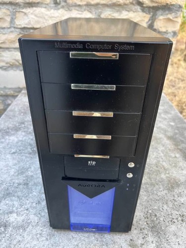 Case atx nero pannello in - pc,